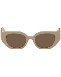 Velvet Canyon - Taupe 'le Chat' Sunglasses - Lyst