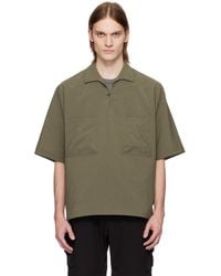 Snow Peak - Chemise Légère Kaki En Polyester - Lyst