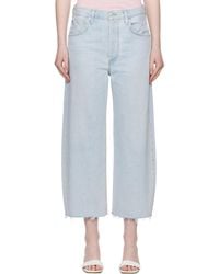 Citizens of Humanity - Ayla Raw Hem Crop Jeans - Lyst