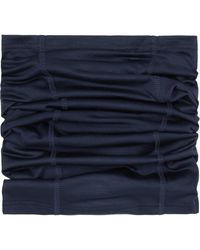 Rier - Cache-Cou Bleu Marine En Jersey De Laine Exclusif À Ssense - Lyst