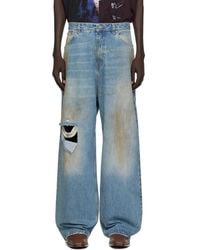 Vetements - Distressed Baggy Jeans - Lyst