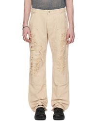 1017 ALYX 9SM - Off-white Destroyed Carpenter Trousers - Lyst