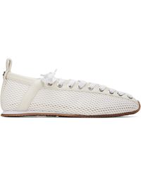 Ganni - Mesh Sporty Ballerina Sneakers - Lyst