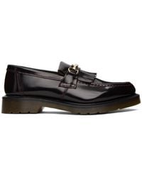 Dr. Martens - Burgundy Adrian Snaffle Smooth Leather Kiltie Loafers - Lyst