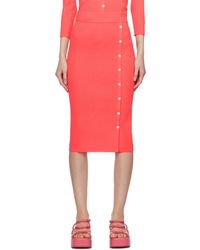 Rag & Bone - Pink Asher Button-up Midi Skirt - Lyst
