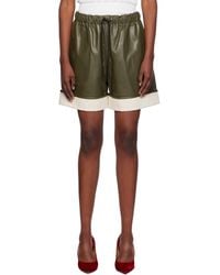 JW Anderson - Nappa Leather Drawstring Shorts - Lyst