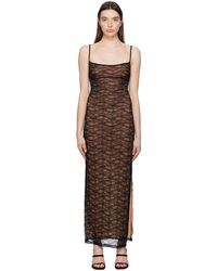 Miaou - Robe longue thais noire - Lyst