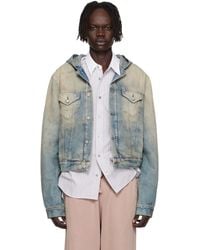Acne Studios - Hood Denim Jacket - Lyst