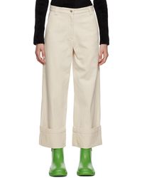 Moncler Genius - 2 Moncler 1952 Off-white Trousers - Lyst