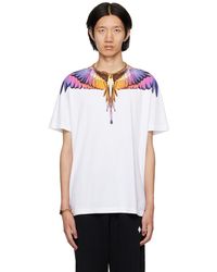 Marcelo Burlon - T-Shirt Blanc À Images Imprimées - Lyst