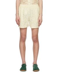 HARAGO - Off- Floral Shorts - Lyst