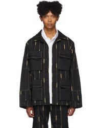Jacquemus Black La Chemise Ble Jacket