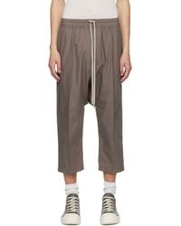 Rick Owens - Temple Drawstring Cropped Trousers - Lyst