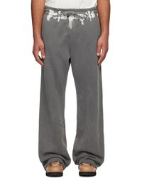 Palm Angels - Pantalon De Survêtement Gris À Logo - Lyst