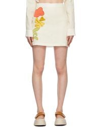 Marni - Off-white No Vacancy Inn Edition Graphic Mini Skirt - Lyst