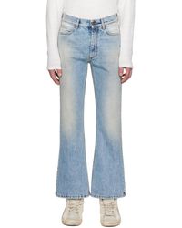 ERL - Blue Distressed Jeans - Lyst