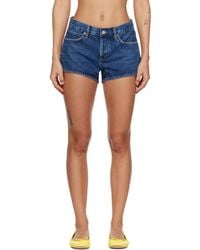 Agolde - Low-Rise Parker Denim Shorts - Lyst