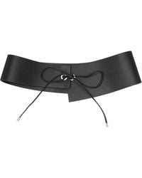 St. Agni - Suede Asymmetric Belt - Lyst