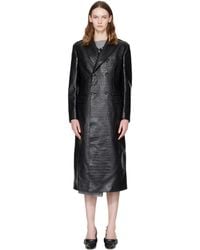 Junya Watanabe - Croc-Embossed Faux-Leather Coat - Lyst