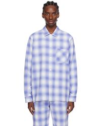 Tekla - Plaid Pyjama Shirt - Lyst