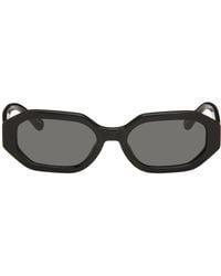 The Attico - Black Linda Farrow Edition Irene Sunglasses - Lyst