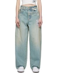 Maison Mihara Yasuhiro - Amateur Sewn Like Wide Jeans - Lyst
