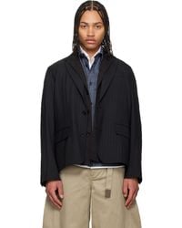 Sacai - Chalk Stripe Blazer - Lyst