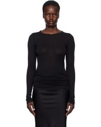 Rick Owens - Hollywood Rib Ls T-Shirt - Lyst