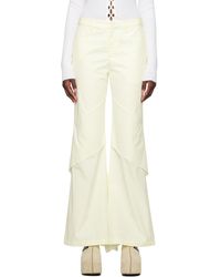 Dion Lee - Off-white Drape Trousers - Lyst