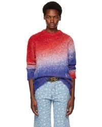 ERL - Red & Blue Gradient Sweater - Lyst