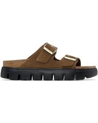 Birkenstock - Suede Papillio Arizona Platform Sandals - Lyst