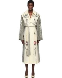 Jean Paul Gaultier - Off- 'The Multi-Tattoo' Trench Coat - Lyst