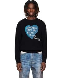 ANDERSSON BELL - Heart Message Crew-Neck Sweater - Lyst