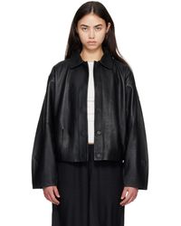 St. Agni - Cocoon Leather Jacket - Lyst