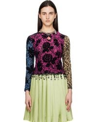Chopova Lowena - Totally Tiger Flocked Mesh Top - Lyst