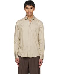 BOSS - Spread Collar Casual-Fit Cotton Shirt - Lyst