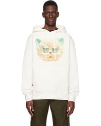 Valentino - Cotton 'Le Chat De La Maison' Print Hoodie - Lyst