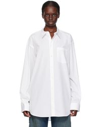 Helmut Lang - White Oversized Shirt - Lyst