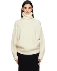 TOTEME - Off- Bouclé Turtleneck - Lyst