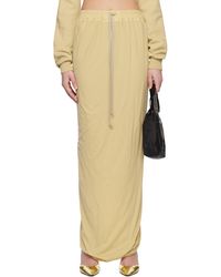 Rick Owens - ベージュ Hollywood Pull On Pillar マキシスカート - Lyst