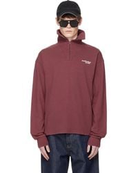 Acne Studios - Zip-Up Logo Sweatshirt - Lyst