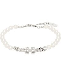 Off-White c/o Virgil Abloh - Arrow Faux-Pearl Full Bracelet - Lyst