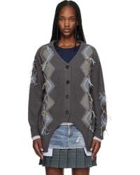 ANDERSSON BELL - Gartered Argyle Cardigan - Lyst