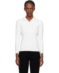 TOTEME - Fitted Polo Cardigan - Lyst