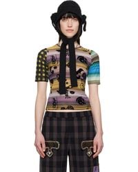 Chopova Lowena - T-Shirt Duke Multicolore En Filet - Lyst