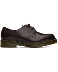 Dr. Martens - Chaussures oxford lisses 1461 bourgogne - Lyst