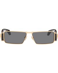 Versace - Medusa Plaque Rectangular Sunglasses - Lyst