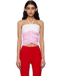 Kijun - Off- Shirring Halter Top - Lyst