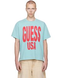 Guess USA - ブルー フェード Tシャツ - Lyst