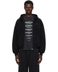 Alexander Wang - Brushed Denim Oversized Hoodie - Lyst